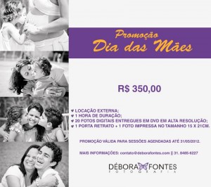 Débora Fontes Fotografia | Promoção Dia das Mães